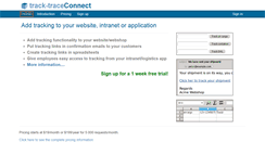 Desktop Screenshot of connect.track-trace.com